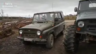 УАЗ. УАЗ на обдирках. Сравнение со стоковым УАЗом. Два брата.
