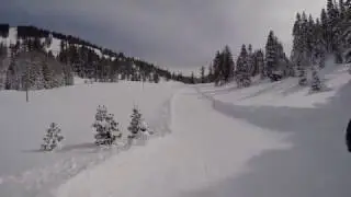 groomer, to cat track, to powder shot