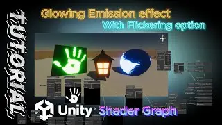 Unity How to create Shader Graph -  Adjustable Emission / Glow flickering effect HDRP version
