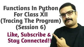 tracing of program | tracing of function | flow of execution of program | execution of function