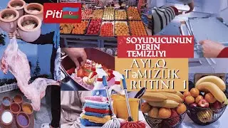 📌Aylıq Temizlik Rutini 1 ci gün.Market Alis verisi/Piti,Buğlama bisirdik.Soyuducunun temizliyi