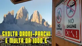 SVOLTA DRONI - PARCHI E MULTA DA 1000 EURO !!!