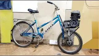 Voskhod 175 front-wheel drive bicycle with motor
