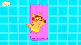 Safety rules at the pool with Vlad and Baby Lucia. Children's adventures for kids.