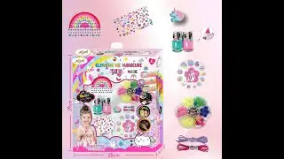 Kids Nail Kits with Glowing Me Manicure D.I.Y Set