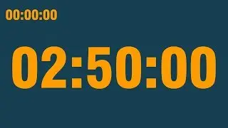 2 hour 50 minute timer (with end alarm, time elapsed and progress bar)