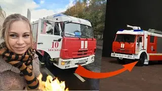 The most popular fire truck. Assembly and painting of the KAMAZ model