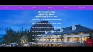 How To Create Fixed Menu bar in Html and Css