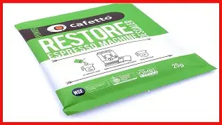 Cafetto Restore Espresso Machine Descaler, Coffee Machine Cleaning Powder for Use In Organic Systems