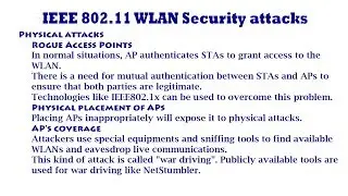 IEEE 802.11 WLAN Security attacks - Part :02