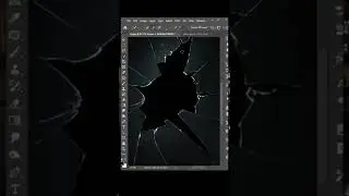 how to create a broken mirror effect in photoshop.