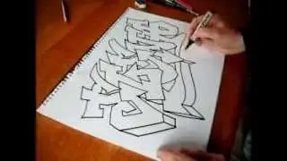 Puppy bites balloon with funny outcome Easy Graffiti art with a chrome effect