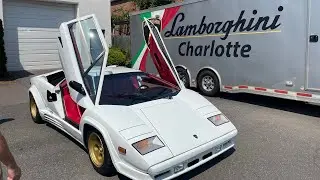 Dozens of Lamborghinis at Supercar/Hypercar Show! *REVS, ACCELERATIONS*