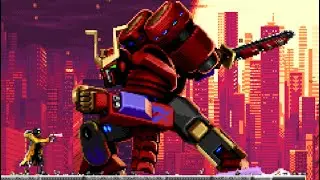 Huntdown (Cyberpunk Contra) All Bosses (No Damage)