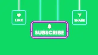 HD Pink Retro Subscribe Youtube Video || HD Green Screen Effect