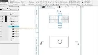 Компас-3D v17. Не разрезать крепеж (детали) в чертеже