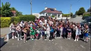 Tunes at the Padraig O Keeffe Monument on World Fiddle Day in Scartaglin May 17-2025