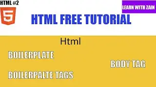 HTML Boilerplate  [HTML Class #2]