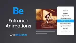 Entrance Animations in BeBuilder