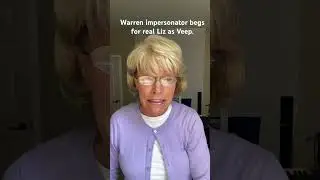 Comedian begs Kamala: Pick Liz. #rosemarywatson #ElizabethWarrenImpersonation #VicepresidentPick