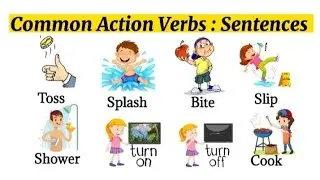 Action Verbs Vocabulary with Sentences || #vocabulary