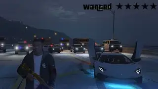 [GTA V] 5 star police escape