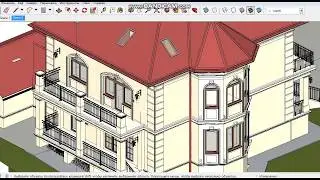Sketchup ковка кованые перила