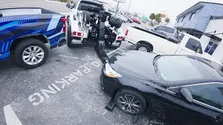 how to tow a car with a wheel lift - FWD