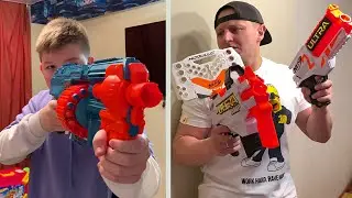 БАТЯ НАРВАЛСЯ на БРАТЬЕВ🔫 Nerf Show