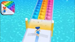 Pop It Run! 🌈👸🌈 All Levels Gameplay Android,ios
