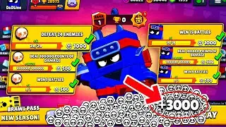 Complete 1000 TOKENS QUEST With ASH - Brawl Stars Quests #6