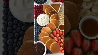 PANCAKE BOARD🤩🤩 #brunch #brunchrecipe #healthyrecipes #pancakes