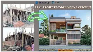 Exterior Modeling in sketchup with lumion Tutorial | live project