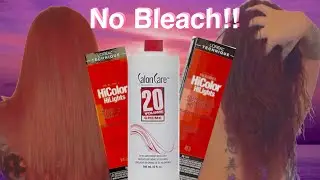 L’ORÉAL HICOLOR HIGHLIGHTS RED + MAGENTA 🍒 | how to dye hair red without bleach!