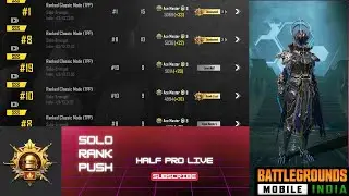 Grinding hard to become pro in solo | solo conqueror rush game   | half pro live