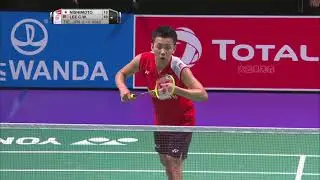 【1080p50帧】想不到吧 我这招跟林丹学的~2017苏杯 李宗伟 vs 西本拳太 精彩瞬间