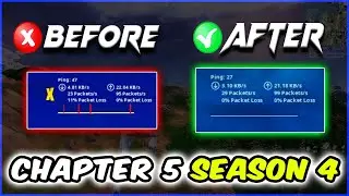 How To Fix Packet Loss Fortnite Chapter 5 Season 4! (Reduce Ping, Get No Packet Loss Guide) 2024!