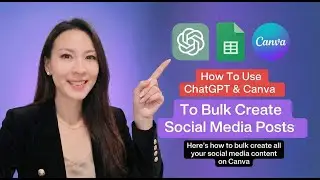 How to Bulk Create 30 Days of Content with ChatGPT & Canva (FAST & EASY)
