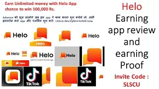 Helo app review and earning proof. Share and Earn with Helo app best earning app.
