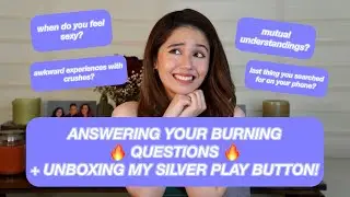 ANSWERING YOUR BURNING QUESTIONS + UNBOXING MY SILVER PLAY BUTTON! | Just Jayda