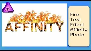 Affinity Text Tutorial - Creating Fire Text Effect