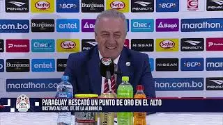 PALABRAS DE GUSTAVO ALFARO LUEGO DEL EMPATE 2-2 DE PARAGUAY ANTE BOLIVIA