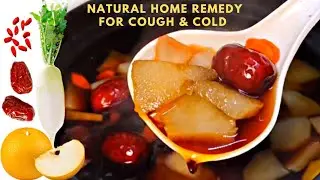 Asian Pear and Radish Soup |Traditional Chinese Home Remedy for Cough and Cold