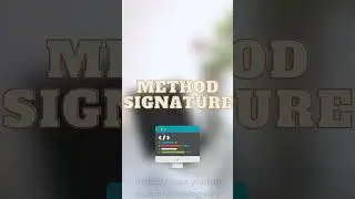 JAVA Method Signature 