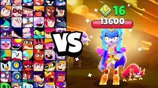HARPY MELODIE vs ALL BRAWLERS! With 16 POWER-UPs! | Brawl Stars