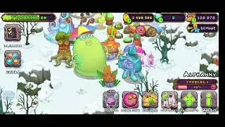 Вывел редкую конгушку на острове холода #mysingingmonsters