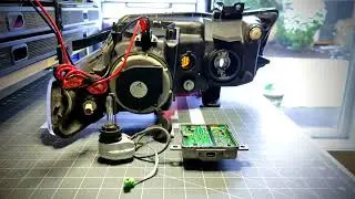 DIY Headlight Conversion from HID to LED w/ Custom Centrifugal Exhaust Fan (Acura TSX CL9)