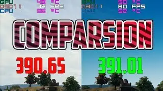 391.01 VS 390.65 In PUBG! Comparsion