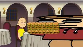 Caillou goes to Chuck E Cheese and gets grounded