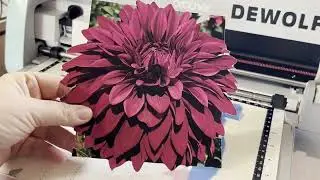 Brother ScanNCut - Scanning and Cutting a Dahlia from a Magazine